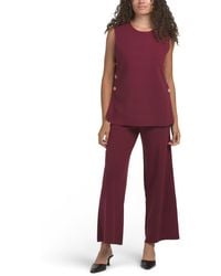 TJ Maxx - 2Pc Crew Neck Sleeveless Top And Pants Set For Nylon/Polyester/Rayon - Lyst