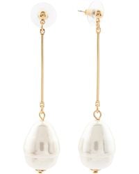 TJ Maxx - Faux Baroque Pearl Linear Drop Earrings - Lyst