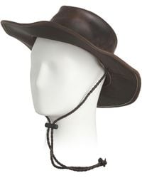 TJ Maxx - Leather Distressed Western Hat With Rope Detail For - Lyst
