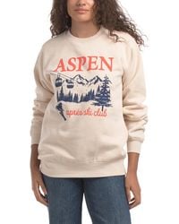 TJ Maxx - Aspen Ski Club Crew Neck Sweatshirt For Cotton/Polyester - Lyst