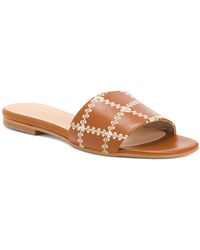 TJ Maxx - Leather Hema Whipstitch Flat Sandals For - Lyst