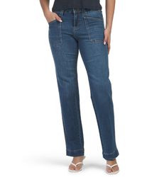 TJ Maxx - Mid Rise Straight Jeans With Pork Chop Pockets For Spandex/Cotton/Polyester - Lyst