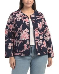 TJ Maxx - Plus Reversible Quilted Jacket For Polyester/Rayon - Lyst