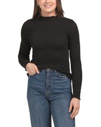 TJ Maxx - Long Sleeve Funnel Neck Top For Spandex/Polyester - Lyst