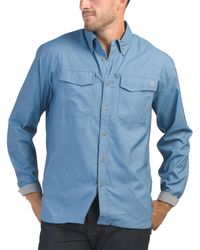 TJ Maxx - Hawser Heather Flannel Shirt For Polyester - Lyst