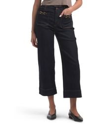 TJ Maxx - Patch Pockets Wide Leg Cropped Pants For Spandex/Cotton/Polyester - Lyst