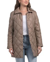 TJ Maxx - Leather Shantel Puffer Jacket For Nylon/Polyester/Leather - Lyst