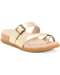 TJ Maxx - Wide Leather Carmela Comfort Footbed Sandals For - Lyst