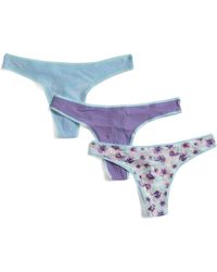 TJ Maxx - 3Pk Hip Thongs For Nylon - Lyst