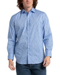 TJ Maxx - Printed Stretch Long Sleeve Poplin Shirt For Spandex/Cotton - Lyst