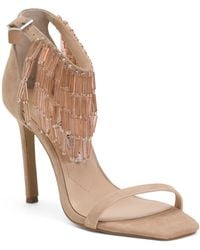 TJ Maxx - Suede Enrich Fringe Heels For Leather/Suede - Lyst