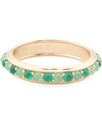 TJ Maxx - 14Kt Plated Onyx Band Ring - Lyst