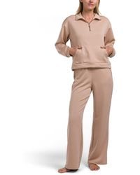 TJ Maxx - 2Pc Scuba Pax Quarter Zip Lounge Set For Spandex/Polyester/Rayon - Lyst