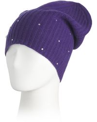 TJ Maxx - Cashmere Slouchy Hat With Crystal Accents - Lyst