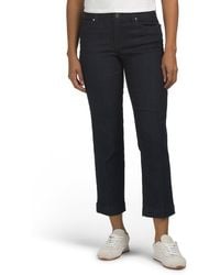 TJ Maxx - Mid Rise Straight Leg Jeans With Trouser Hem For Spandex/Cotton/Polyester - Lyst