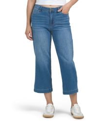 TJ Maxx - High Rise Recycled Wide Leg Cropped Jeans For Spandex/Cotton/Polyester - Lyst