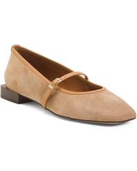 TJ Maxx - Suede Mary Jane Square Toe Flats For Leather/Suede - Lyst