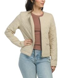 TJ Maxx - Zip Up Quilted Jacket, Spandex/Cotton/Polyester - Lyst