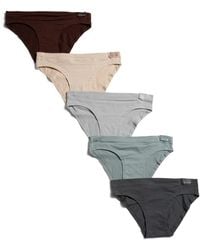 TJ Maxx - 5Pk Organic Cotton Blend Bikinis For Spandex/Cotton - Lyst