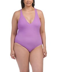 TJ Maxx - Scoop Front One-Piece Swimsuit For Spandex/Polyester - Lyst