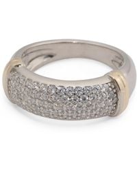 TJ Maxx - Sterling And 14Kt Pave Cubic Zirconia Ring For - Lyst