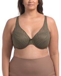 TJ Maxx - Full Figure Sheer Mesh Push Up Bra For Nylon/Spandex - Lyst