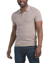 TJ Maxx - Textured Extrafine Merino Wool Polo For - Lyst