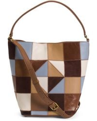TJ Maxx - Leather Alli Patchwork Bucket Bag For - Lyst