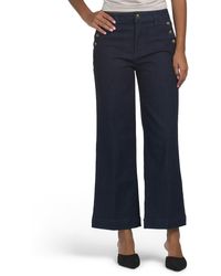 TJ Maxx - High Waisted Sailor Button Wide Leg Trousers For Spandex/Cotton/Polyester - Lyst