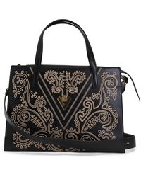 TJ Maxx - Leather Connery Triple Compartment Satchel - Lyst