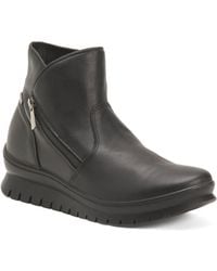 TJ Maxx - Leather Booties With Zip For - Lyst