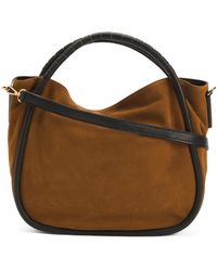 TJ Maxx - Suede Satchel With Tube Handles, /Suede - Lyst