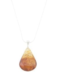 TJ Maxx - Sterling Amber Pendant Necklace - Lyst