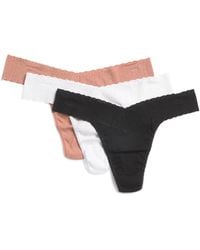 TJ Maxx - 3Pk Eco Rx Original Rise Thong For Nylon/Spandex/Cotton - Lyst