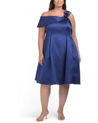 TJ Maxx - Plus Flower Shoulder A-Line Dress For Polyester - Lyst