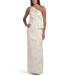 TJ Maxx - One Shoulder Jacquard Gown For Polyester - Lyst