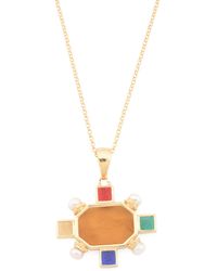 TJ Maxx - 18Kt Plated Amber Lion Necklace For - Lyst