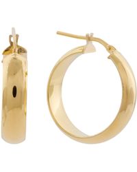 TJ Maxx - 18Kt Plated Sterling Hoop Earrings For - Lyst