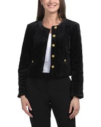 TJ Maxx - Quilted Velvet Jacket, Polyester/Diamond - Lyst