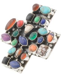 TJ Maxx - Sterling Multi Stone Cross Ring - Lyst
