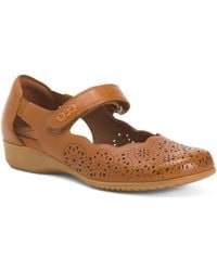 TJ Maxx - Wide Leather Rully Mary Jane Comfort Flats For - Lyst