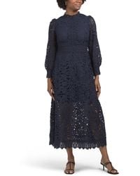 TJ Maxx - Long Sleeve Lace Maxi Dress For Spandex/Polyester - Lyst