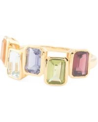 TJ Maxx - 14Kt Plated Multi Gemstone Band Ring - Lyst
