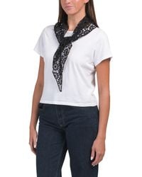 TJ Maxx - Crochet Triangle Scarf For Polyester - Lyst
