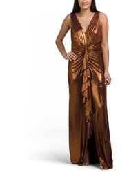TJ Maxx - V-Neck Metallic Gown For Spandex/Polyester - Lyst