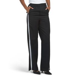 TJ Maxx - Wide Leg Contrast Side Stripe Trousers For Cotton/Polyester/Wool - Lyst