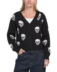 TJ Maxx - All Over Skeleton Cardigan, Nylon/Polyester/Viscose - Lyst