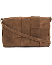 TJ Maxx - Suede Woven Flat Crossbody Bag - Lyst