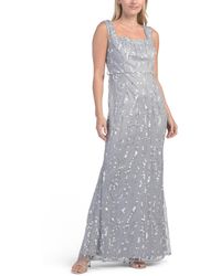 TJ Maxx - Sleeveless Sequin Embellished Gown For Polyester - Lyst