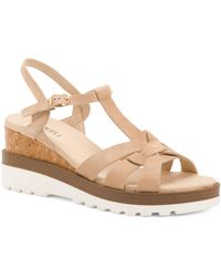 TJ Maxx - Leather Carly T-Strap Cage Platform Sandals For - Lyst